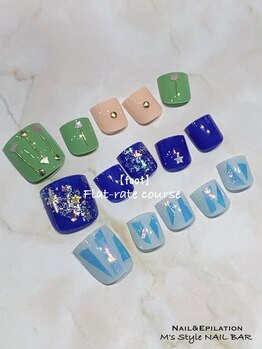 エムズスタイル ネイルバー(M's Style NAIL BAR)/フットデザインサンプル