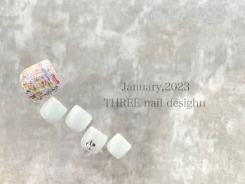 スリー(THREE)/January 2023/nail desing