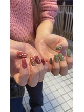 Mネイルアンドカフェ シェレステ/クリスマスネイル