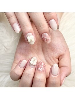 マイオティック ネイル(miotic nail)/チェックリボンネイル