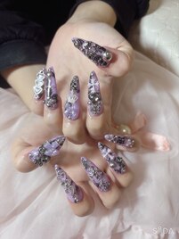 ラベンダーゴシックネイル