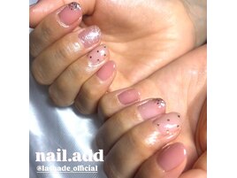 春ネイル~ピンク×ドット~