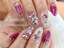 ビアンカ 沖縄読谷村店(Bianca)/派手♪キラキラピンクネイル♪