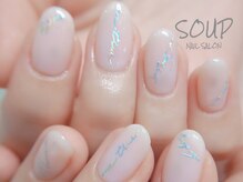 スープ(SOUP)/英文 ラメ カラー ピンク