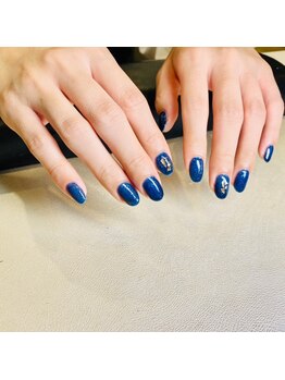 ウープスネイル 盛岡カワトク店(OopsNAIL)/ワンカラー/デザイン2本