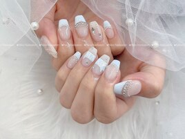 ツイード/冬ネイル/クリスマス