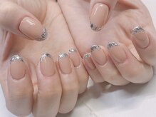 エムズ(M's)/ガラスフレンチネイル