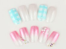 ライトネイルズ イバラキ(light nails IBARAKI)/ふんわりお姫様ネイル♪