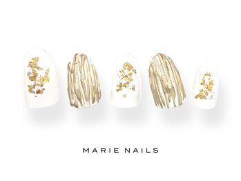 マリー ネイルズ いわきラトブ店(MARIE NAILS)/定額6600円税込　ゴールド0610b