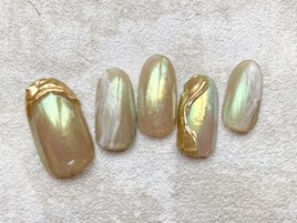 オーロラ　ミラーネイル