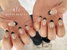 アテ(ate)/黒フレンチデザイン★