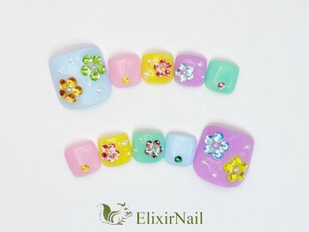 エリクサーネイル 西武新宿(Elixir Nail)/フット　やり放題／クーポン使用