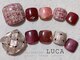 ネイルアトリエルカ(nail atelier LUCA)の写真/冬フットはマグネットキルティングネイルやチェックネイル等、華やかなトレンド大人可愛いネイルに♪