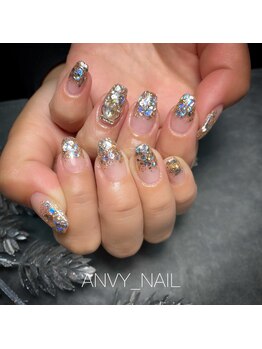 ネイルサロン あんび/ラメグラデーション