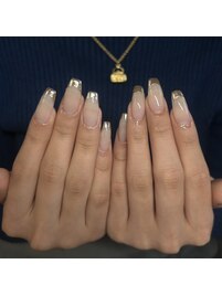 ミラーフレンチネイル