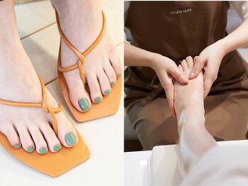 パラスパ ガーデン(para spa GARDEN)の写真/【フットケアで足元美人に♪】素肌を出す場面が多い季節に角質ケア・フットネイルもケアからしっかり◎