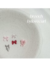 ブローチ バイ ラブカール(brooch by love curl)/リボンパーツ♪