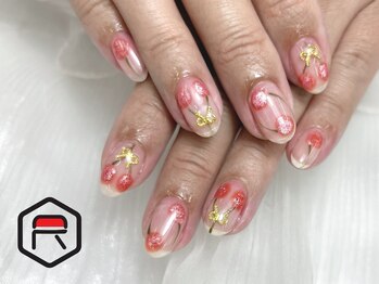 東海最大級ネイルサロン by レディスペネイル 名駅店/クリアベースチェリーネイル☆