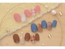 ネイルサロンプリッシュ 横浜店(prish)/2月号 6000円　チェック　マット