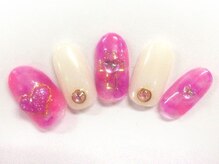 クリスタルネイル ボンベルタ橘店(CRYSTAL NAIL)/ゆめかわいいネイル