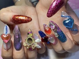 新宿スカルプゴテゴテネイル