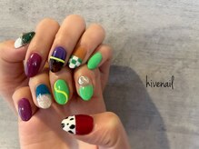 ハイブネイル(Hive nail)/個性的カラフルネイル