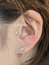 ミレーヴ(MiReve)/耳ツボジュエリー7粒