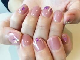 オーロラリーフ×紫陽花カラー