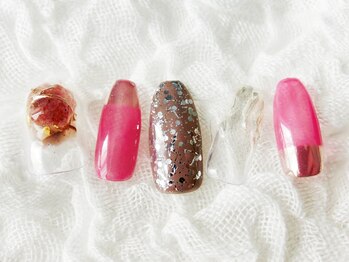 ネイリシャス(NAILICIOUS)/透け感,ポイントミラー,エンボス