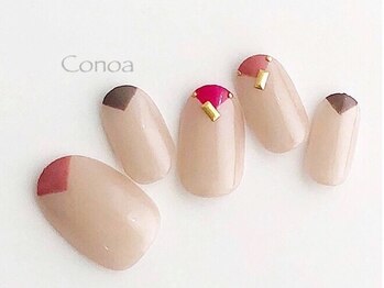 コノア(conoa)/カラフルフレンチネイル