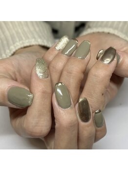 マハロクーレイ(Mahalo Ku’u Lei)/【ラメフレンチ×ラメ】