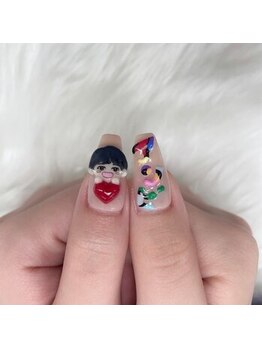 プリュム(Plume)/3D/推しネイル/キャラクター