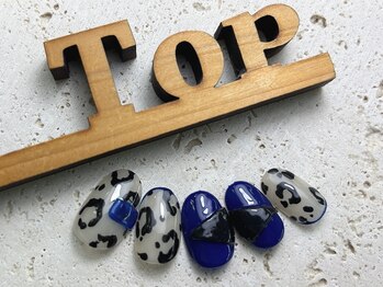 サロン ザ トップ(Salon the Top)/レオパードｘ黒ｘ青