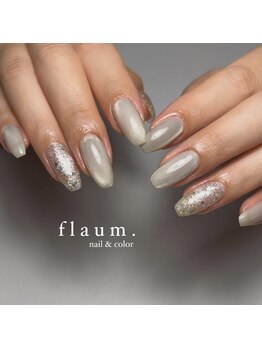 ホワイトマグネットネイル