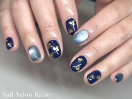 フラワーネイル/ショートネイル