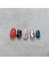 ネイルズ モダ(NAIL'S MODA)/4月の定額デザイン