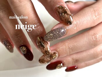 ネージュ(neige)の写真/【当日予約OK!】リピート率90%の高技術サロンで大人かわいいデザインを叶えましょう♪【駐車場有】立花駅