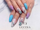 h-22 マグネット紫陽花ネイル