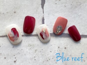 ネイルアンドまつげエクステ ブルーリーフ 四谷三丁目店(Blue Reef)/大人ニュアンスネイル