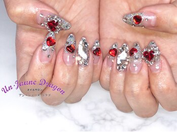 アン ジョーヌドラゴ/【ロングネイル】ハートネイル