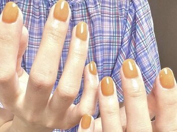 フレイムス アイラッシュ アンド ネイル(FRAMES)/鮮やかイエローワンカラー