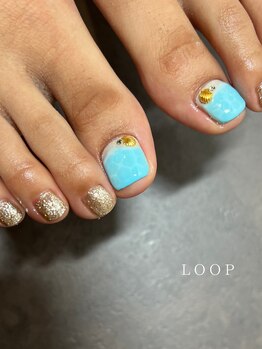 ループ(LOOP)/【フット】海デザイン