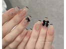 フレンチネイル　リボンパーツ