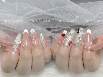エムプラスネイル 新宿(M+Nail)/長さ出し★やり放題
