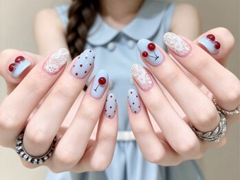 シーシーネイル 新宿店(CeCe Nail)の写真/ネイルが初めての方にも◎大人可愛い上品アートはお任せください☆妥協のない可愛いネイルをご提案★