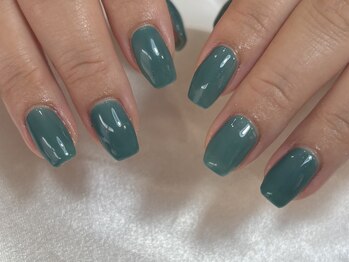 マラマネイル(Malama Nail)/グリーン/ワンカラー/秋/