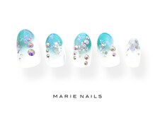 マリー ネイルズ いわきラトブ店(MARIE NAILS)/定額7700円税込　ブルー0610c