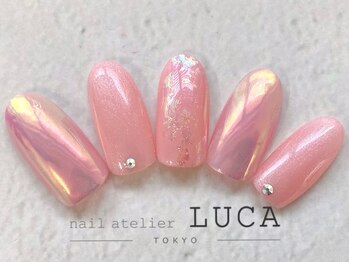 ネイルアトリエルカ(nail atelier LUCA)/W-146 シェラックピンクオーロラ