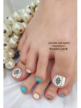 プライベート ネイルサロン マーマ(murmur)/夏フットデザイン