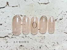 アウロラ 代々木上原(AURORA)/夏ネイル　ニュアンス　透け感